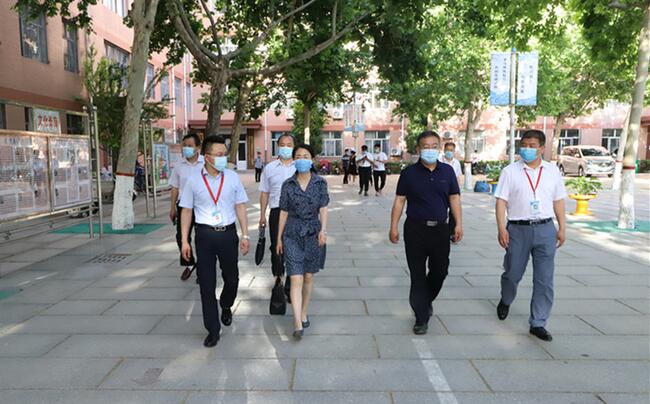 省教育厅督导调研组莅临太阳成调研指导复学复课工作