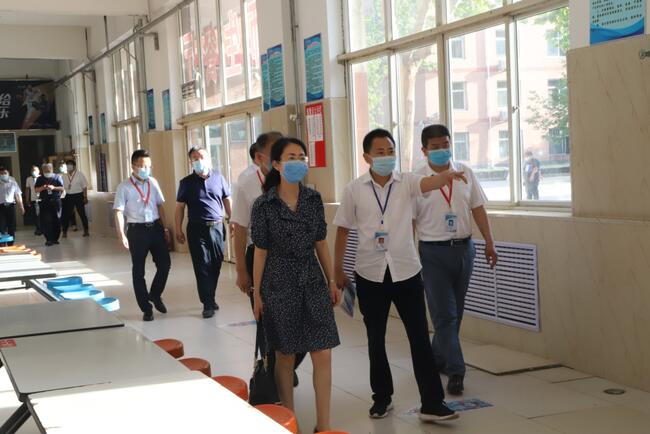 省教育厅督导调研组莅临太阳成调研指导复学复课工作