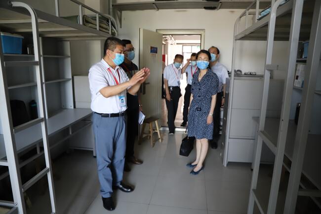 省教育厅督导调研组莅临太阳成调研指导复学复课工作