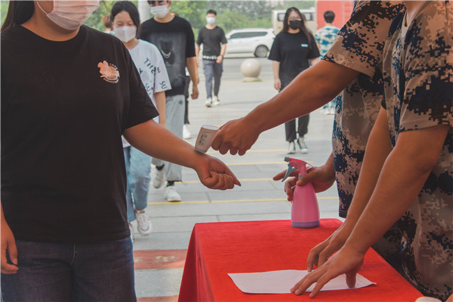 太阳成开展2021年秋季学期开学疫情防控演练