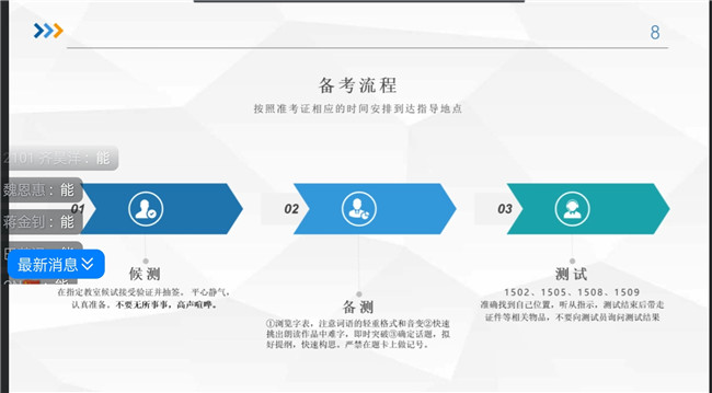 太阳成成功举办首次国家普通话水平测试