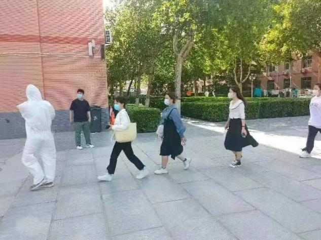 太阳成为疫情下参加教师资格证面试的学生保驾护航