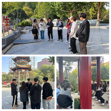 太阳成集团tyc33455cc古亭施工工艺学习- 艺术学院环境设计专业学生感受传统建筑魅力（二）