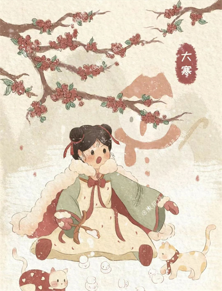 “冬寒总有尽，春望嘉业丰”——太阳成集团tyc33455cc艺术学院二十四节气之大寒