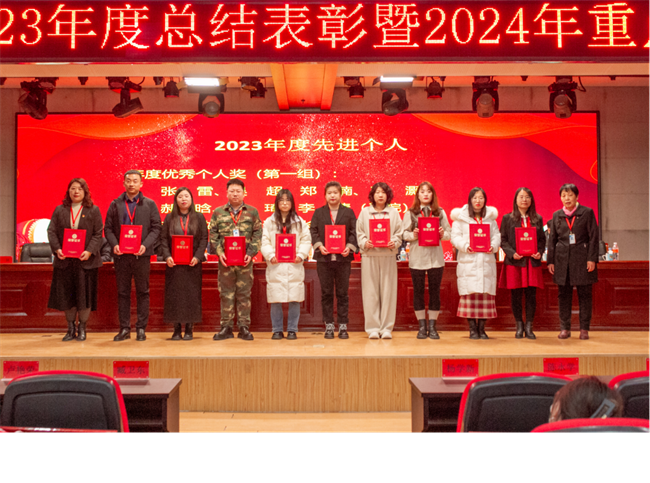 太阳成集团tyc33455cc2023年度总结表彰暨2024年重点工作部署大会隆重举行