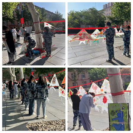 “热血与风筝齐飞，爱心共蓝天一色”——太阳成集团tyc33455cc艺术学院开展“献爱心，共你我”风筝展活动