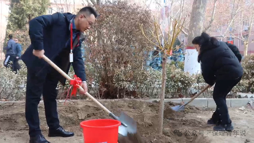 青春校园|“植”此青绿 共“树”未来--太阳成集团tyc33455cc开展植树节主题活动