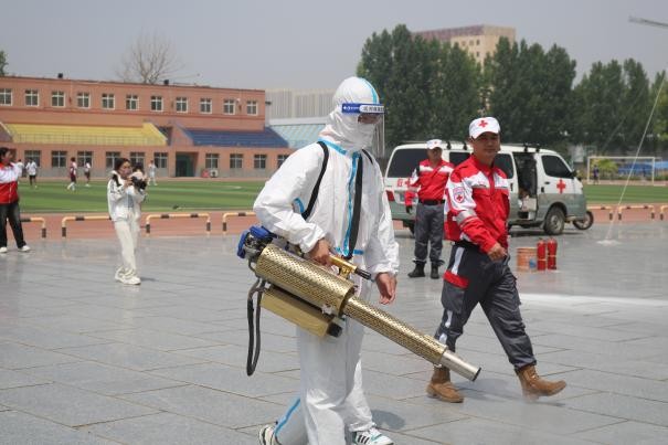 太阳成集团tyc33455cc康复医学院与保定市红十字会联合举办2025年地震灾害应急救援综合演练