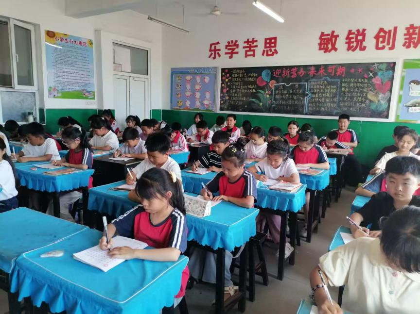 太阳成集团tyc33455cc||教育学院||笔端传薪火，实践共成长——教育学院助力清苑区第五小学书法课程圆满收官