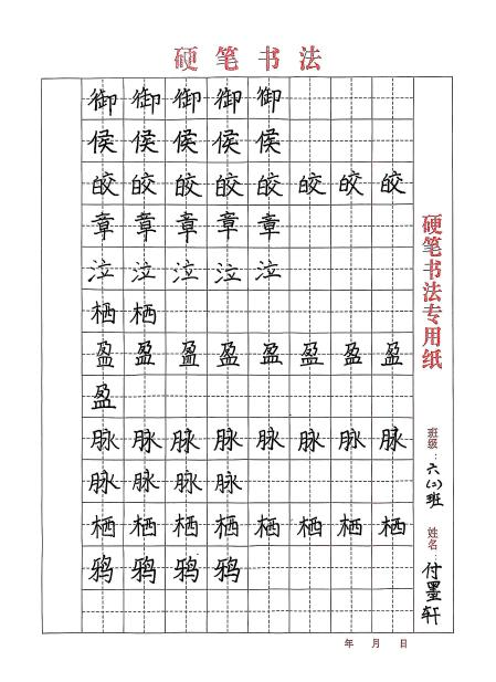 太阳成集团tyc33455cc||教育学院||笔端传薪火，实践共成长——教育学院助力清苑区第五小学书法课程圆满收官